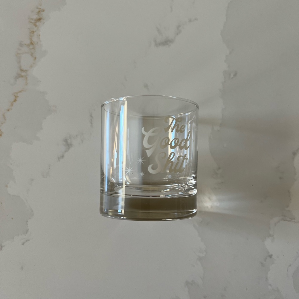“The Good Shit” Retro Glass Cup NEW